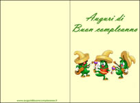 Biglietti auguri buon compleanno