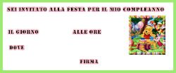 Inviti compleanno