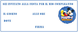 Inviti compleanno