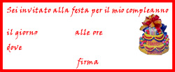 Inviti compleanno